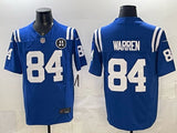 Indianapolis Colts #84 Tyler Warren Colts V3 Style 1
