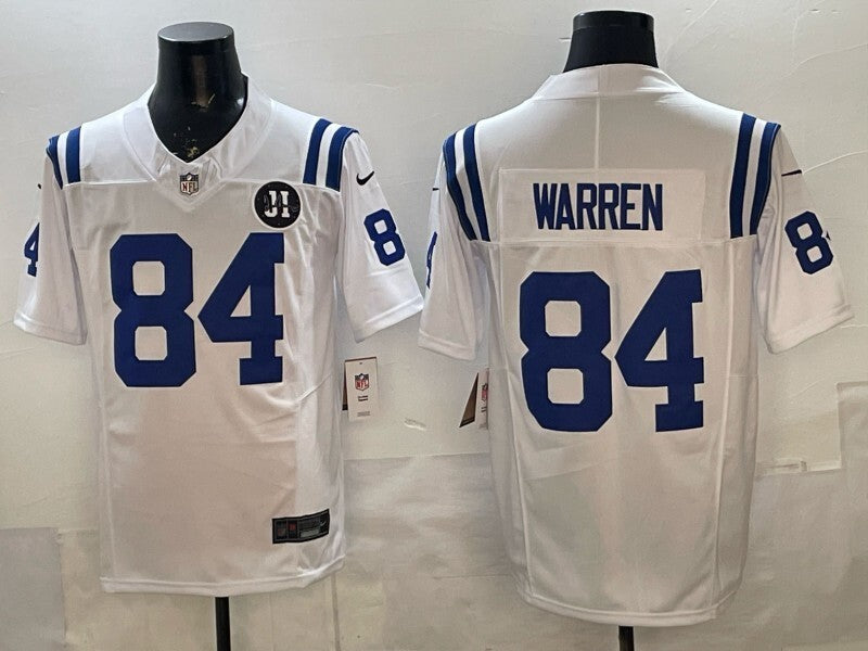 Indianapolis Colts #84 Tyler Warren Colts V3 Style 2