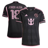 Inter Miami #18 Jordi Alba Ramos CF 2024 La Noche Black Jersey - Men