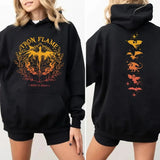 Iron Flame Sweatshirt, Fourth Wing Sweatshirt, Rebecca Yarros , Dragon Rider Sweater And T Shirt, Unisex Sweater Pullover Tee