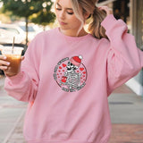 It's Cold Outside Like My Heart Sweatshirt Casual Street Style Fleece Fabric Crewneck Pullover Sweatshirt Tops Trendy for Unisex, Perfect Gifts