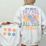 It's Okay To Feel All The Feels shirt, Mental Health shirt, Inclusion Shirt, Speech Therapy Shirt, BCBA Shirt, RBT Shirts, ABA Shirts, Para Shirt
