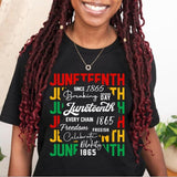 Its The Juneteenth Shirt, 1865 Juneteenth T-Shirt, Free Ish, African American T-Shirt, Black Woman Shirt