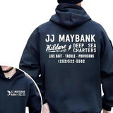 JJ Maybaank Deep Sea Charter Hoodie 2 sides, Gift for Outer Banks Fans, for men and women Check Cotton