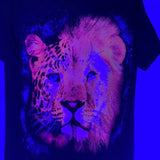Jaguar and Lion T-shirts Cotton Cotton Black Menswear