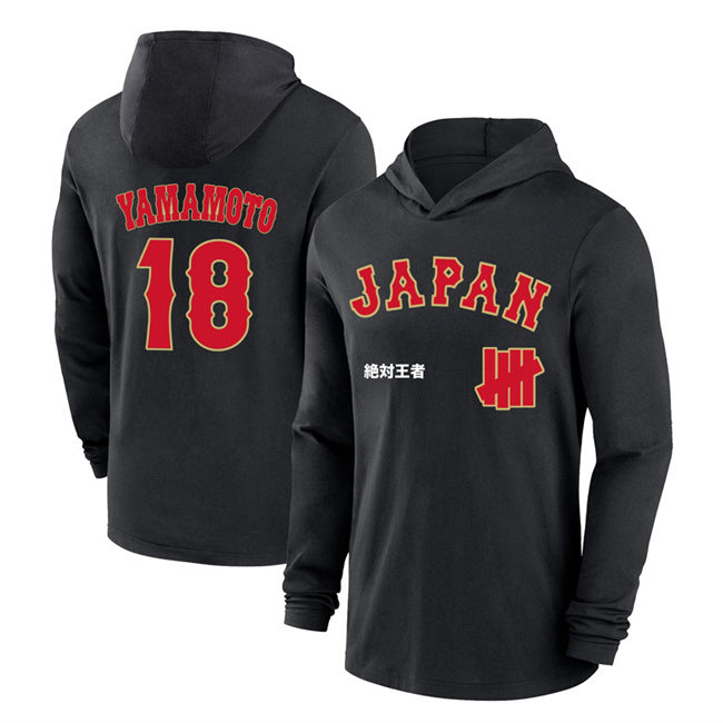 Japan Baseball #18 Yoshinobu Yamamoto Black 2026 World Baseball Classic Club
