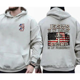 Jesus Is My Savior Trump Is My President 2-Side T-shirt Sweatshirt Hoodie, 2024 Election Hoodie, MAGA Hoodie, Comfort Clothing, Casual Menswear
