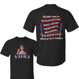 Joe Dirt 4th of July Merica Shirt, Trendy Cotton Apparel, Funny 2-Sided Merica Tee, Full-Color Casual Menswear Top, Perfect Gift, For Men, For Women