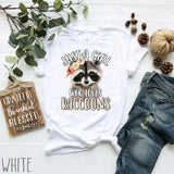 Just A Girl Who Loves Raccoons Shirt | Cute Raccoon Shirt For Women | Flower Raccoon Lover Shirt | Raccoon Shirt for Girls | Raccoon Gift