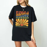 Kamala Harris 2024 Shirt Kamala for President Shirt Boho Aesthetic Tee Retro Tee Election 2024 Shirt LGBTQIA Rainbow Vote Democrat Vote Blue