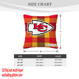 Kansas City Chiefs Pillow Case Chiefs Pillow Cover ( Without Pillow Insert ) Style 102