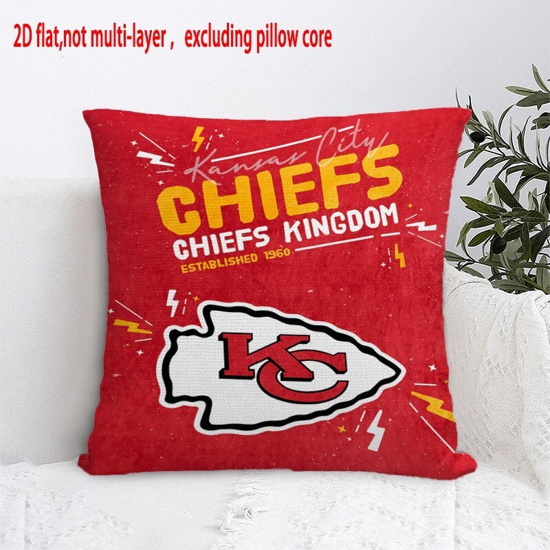 Kansas City Chiefs Pillow Case Chiefs Pillow Cover ( Without Pillow Insert ) Style 25