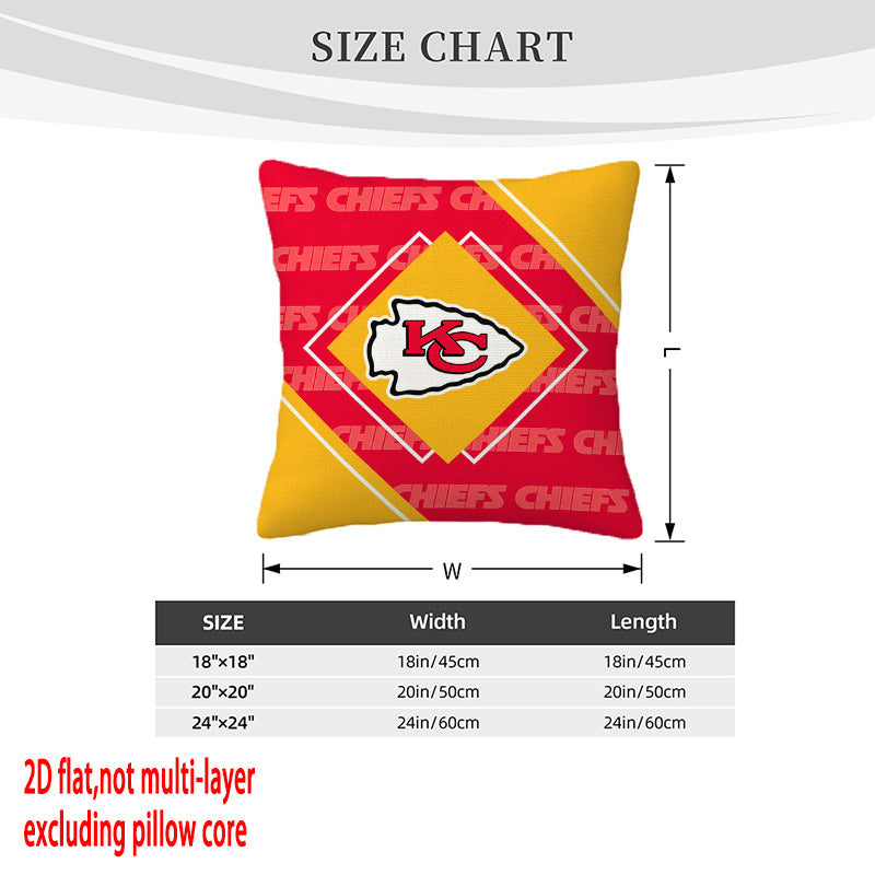 Kansas City Chiefs Pillow Case Chiefs Pillow Cover ( Without Pillow Insert ) Style 26