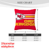 Kansas City Chiefs Pillow Case Chiefs Pillow Cover ( Without Pillow Insert ) Style 2