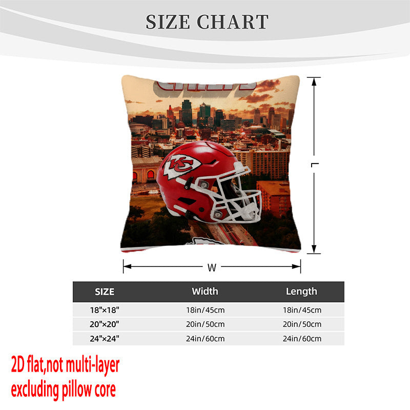 Kansas City Chiefs Pillow Case Chiefs Pillow Cover ( Without Pillow Insert ) Style 32