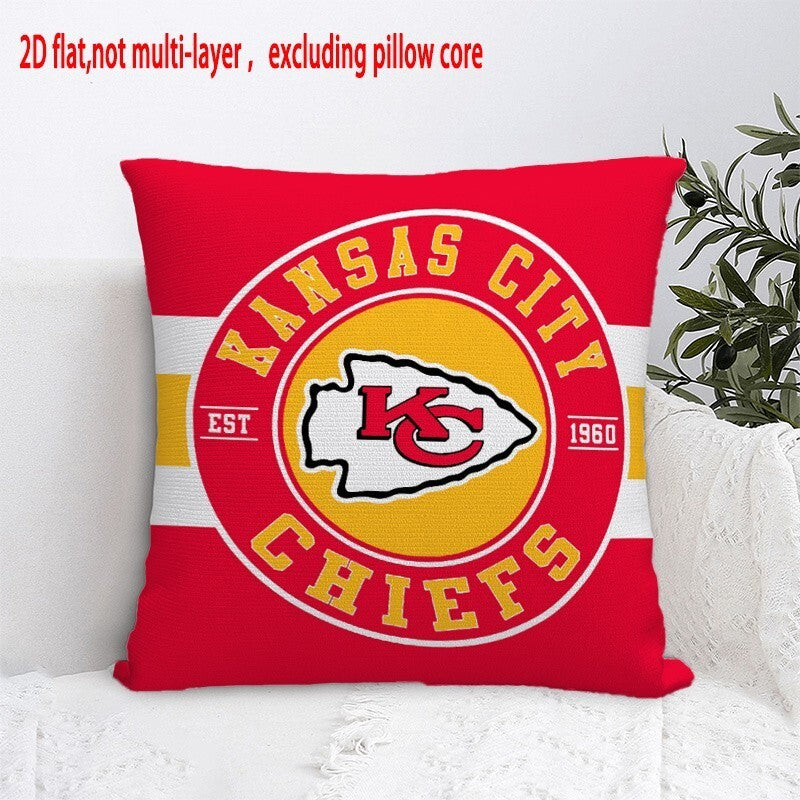 Kansas City Chiefs Pillow Case Chiefs Pillow Cover ( Without Pillow Insert ) Style 39