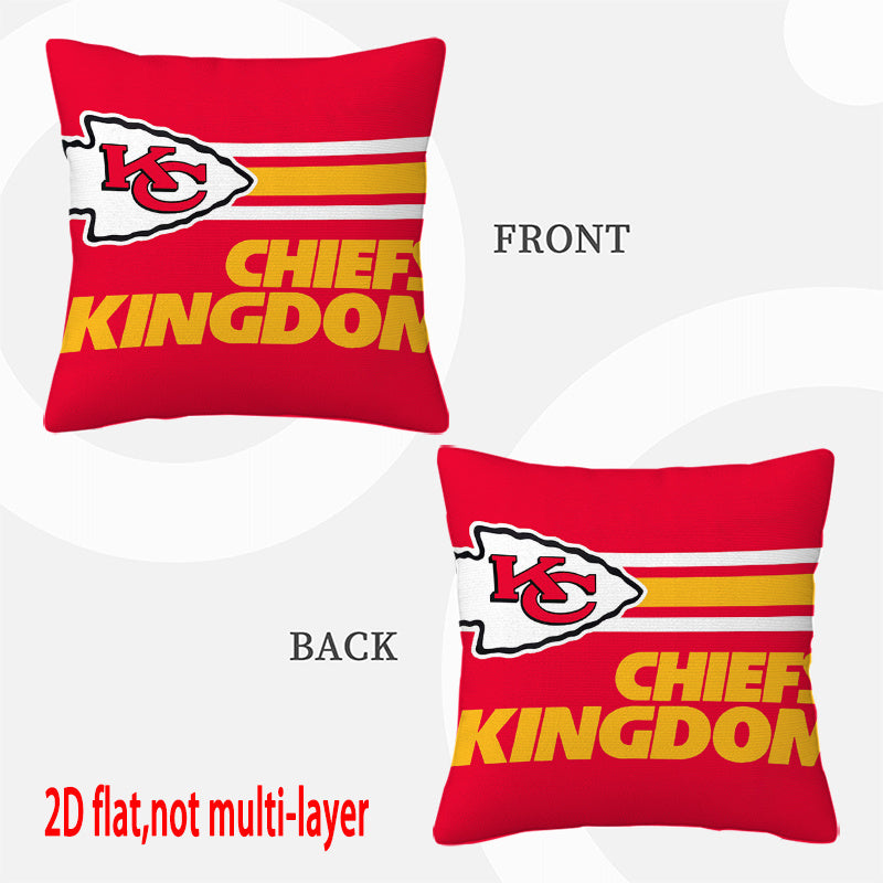 Kansas City Chiefs Pillow Case Chiefs Pillow Cover ( Without Pillow Insert ) Style 3