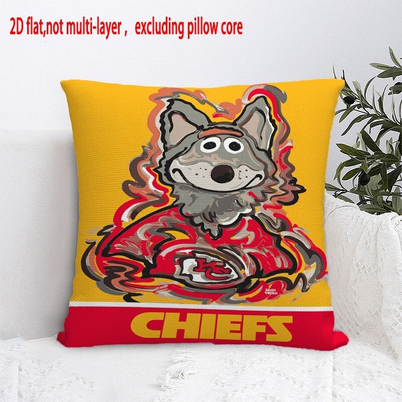Kansas City Chiefs Pillow Case Chiefs Pillow Cover ( Without Pillow Insert ) Style 57