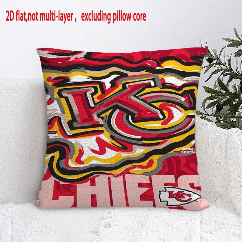 Kansas City Chiefs Pillow Case Chiefs Pillow Cover ( Without Pillow Insert ) Style 60