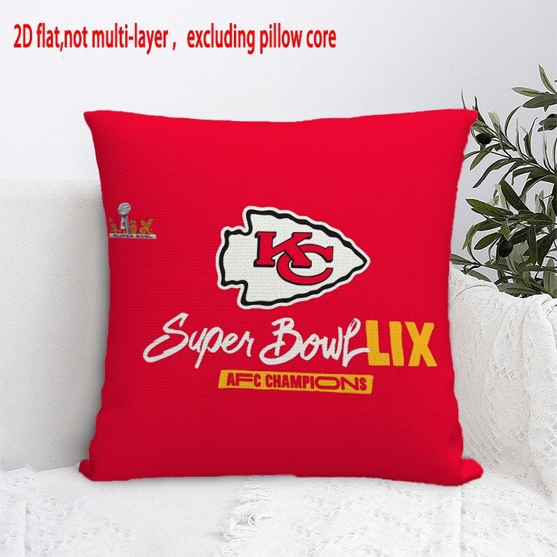 Kansas City Chiefs Pillow Case Chiefs Pillow Cover ( Without Pillow Insert ) Style 64