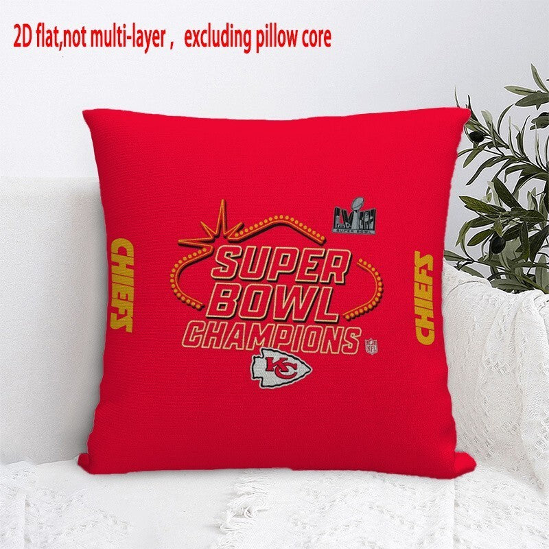 Kansas City Chiefs Pillow Case Chiefs Pillow Cover ( Without Pillow Insert ) Style 66