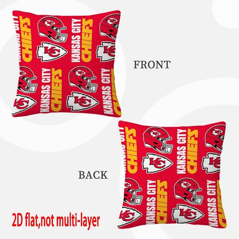 Kansas City Chiefs Pillow Case Chiefs Pillow Cover ( Without Pillow Insert ) Style 6