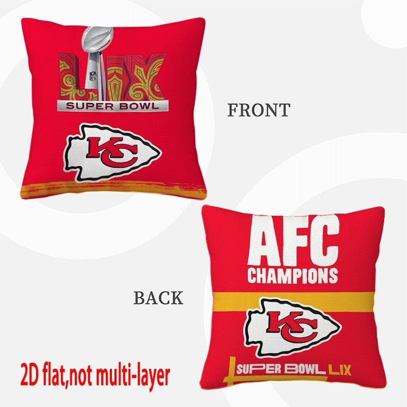 Kansas City Chiefs Pillow Case Chiefs Pillow Cover ( Without Pillow Insert ) Style 71