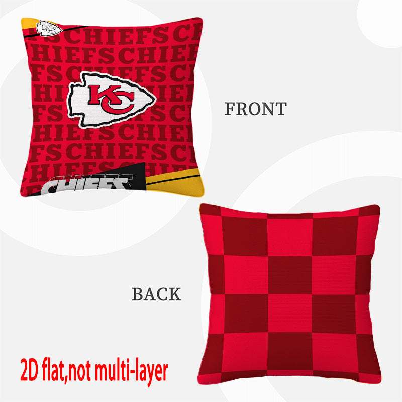 Kansas City Chiefs Pillow Case Chiefs Pillow Cover ( Without Pillow Insert ) Style 75