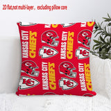 Kansas City Chiefs Pillow Case Chiefs Pillow Cover ( Without Pillow Insert ) Style 7