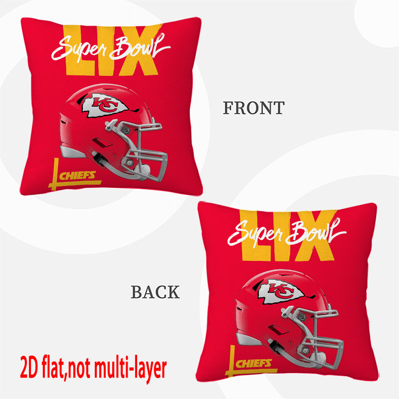Kansas City Chiefs Pillow Case Chiefs Pillow Cover ( Without Pillow Insert ) Style 83