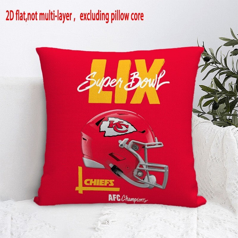 Kansas City Chiefs Pillow Case Chiefs Pillow Cover ( Without Pillow Insert ) Style 84