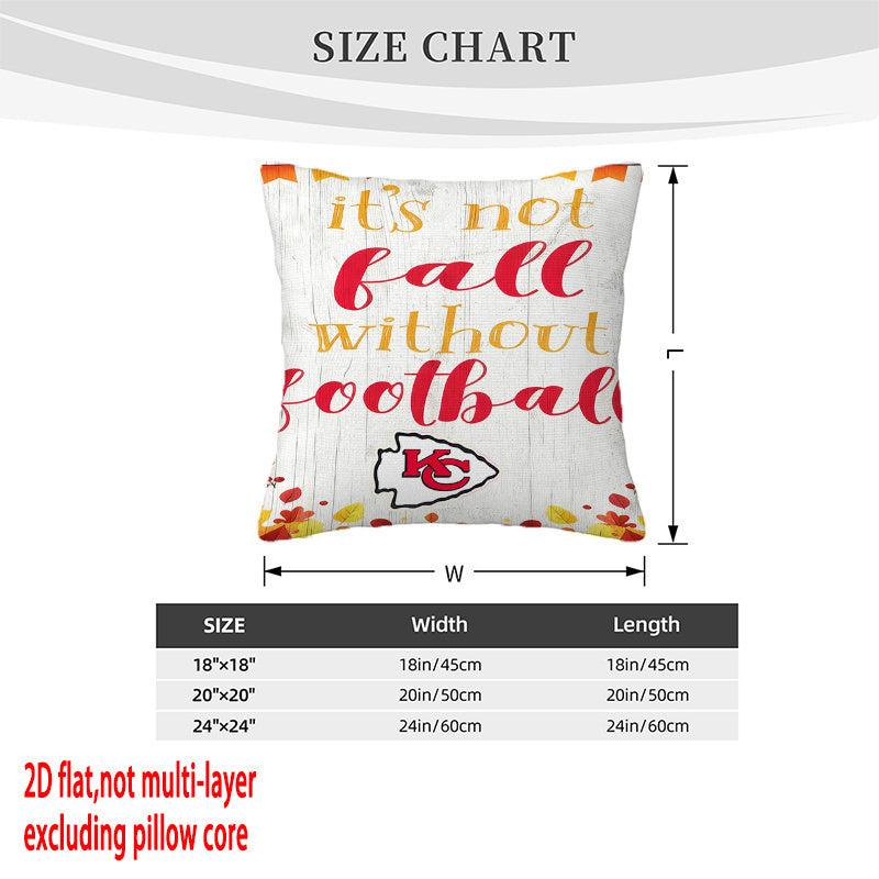 Kansas City Chiefs Pillow Case Chiefs Pillow Cover ( Without Pillow Insert ) Style 85