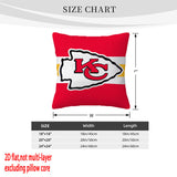 Kansas City Chiefs Pillow Case Chiefs Pillow Cover ( Without Pillow Insert ) Style 8