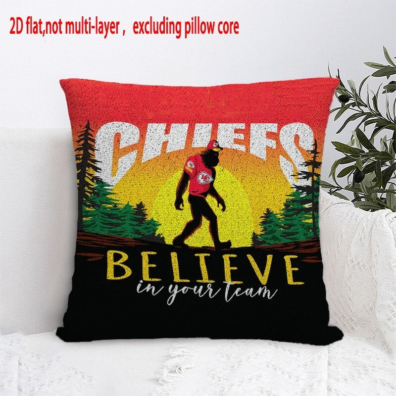 Kansas City Chiefs Pillow Case Chiefs Pillow Cover ( Without Pillow Insert ) Style 92