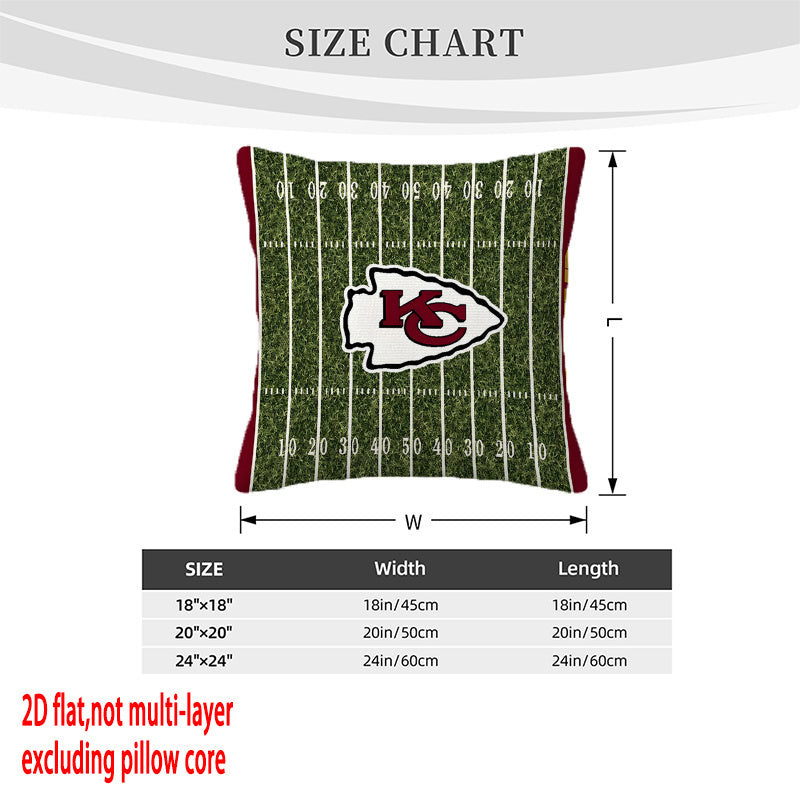 Kansas City Chiefs Pillow Case Chiefs Pillow Cover ( Without Pillow Insert ) Style 99