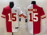 Kansas City Chiefs #15 Patrick Mahomes Chiefs Split Adult