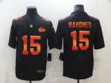 Kansas City Chiefs #15 Patrick Mahomes II Black Rainbow 028