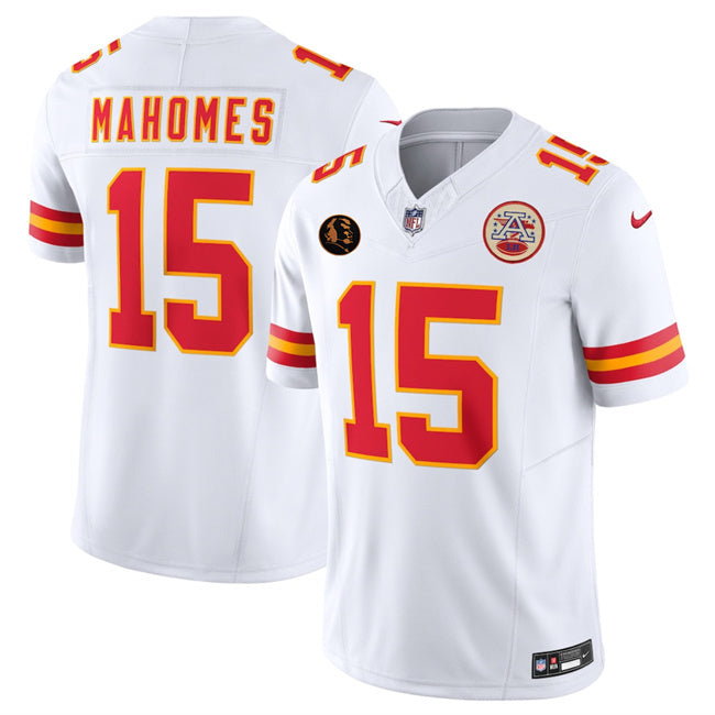 Kansas City Chiefs #15 Patrick Mahomes White 2025 F.U.S.E. John Madden Patch