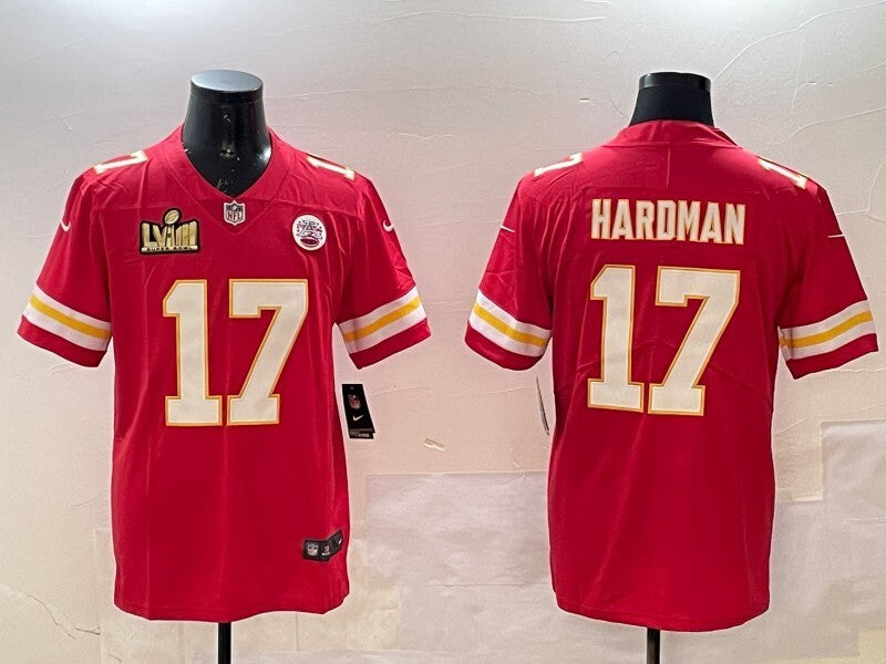 Kansas City Chiefs #17 Mecole Hardman Chiefs V2 Style 2