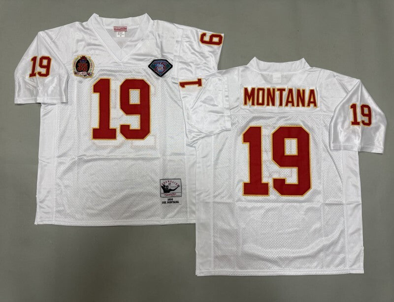 Kansas City Chiefs #19 Joe Montana Kansas City Chiefs Style 1