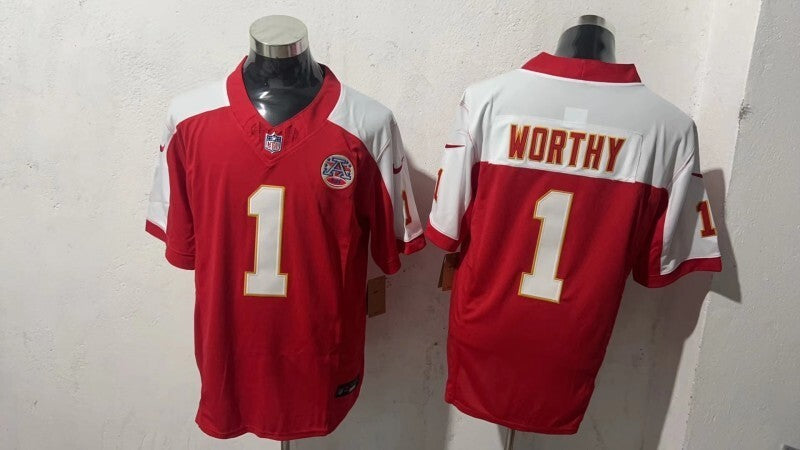 Kansas City Chiefs #1 Xavier Worthy Style 4