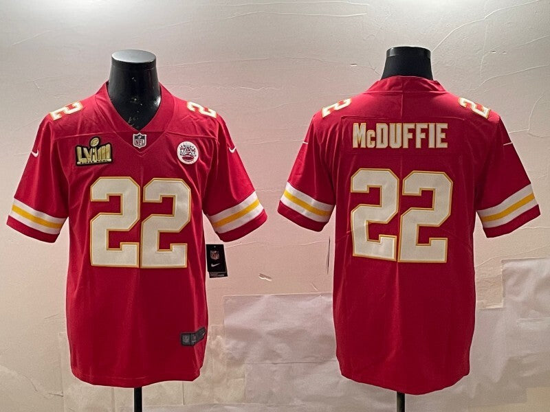 Kansas City Chiefs #22 Trent Mcduffie Chiefs V2 Style 2