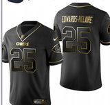 Kansas City Chiefs #25 Edvaros-helaire Gold Text