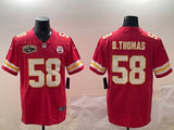 Kansas City Chiefs #58 Derrick Thomas Chiefs V2 Style 3