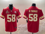 Kansas City Chiefs #58 Derrick Thomas Chiefs V2 Style 4