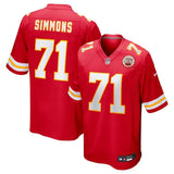 Kansas City Chiefs #71 Josh Simmons Style 2
