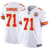 Kansas City Chiefs #71 Josh Simmons White 2025 Draft F.U.S.E. Vapor Untouchable