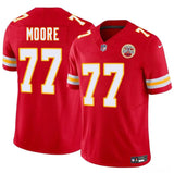 Kansas City Chiefs #77 Jaylon Moore Red 2025 F.U.S.E. Vapor Untouchable Limited