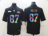 Kansas City Chiefs #87 Travis Kelce Black Rainbow 234
