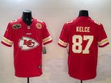 Kansas City Chiefs #87 Travis Kelce Chiefs Big Logo Style 1